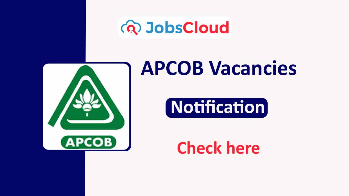APCOB Chief Executive Officer Recruitment 2021