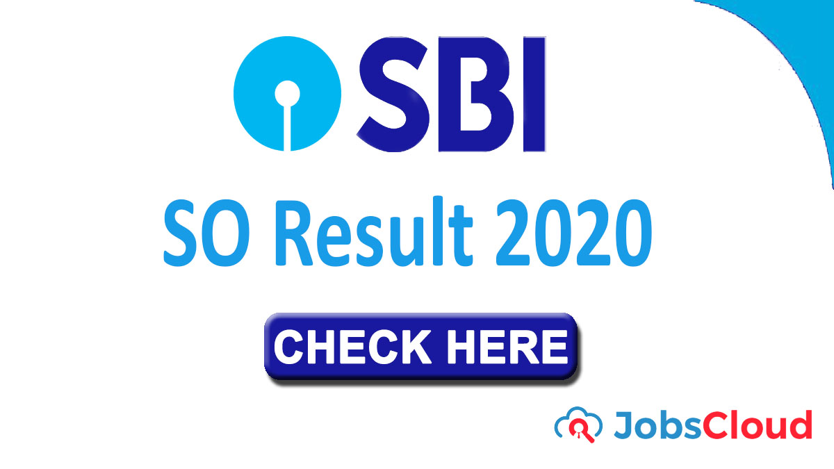 SBI SO Result 2020