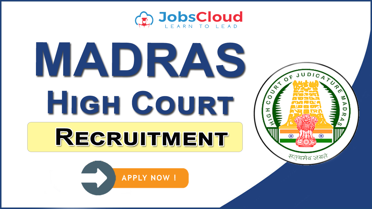 Madras High Court Recruitment 2020: Personal Assistant & Clerk Posts, Salary 177500 – Apply Now