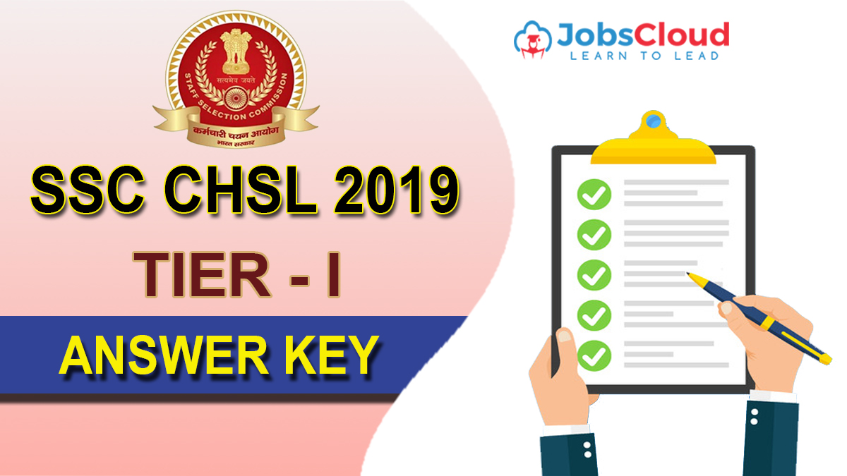 SSC CHSL 2019 Tier-I Answer key Released @ssc.nic.in