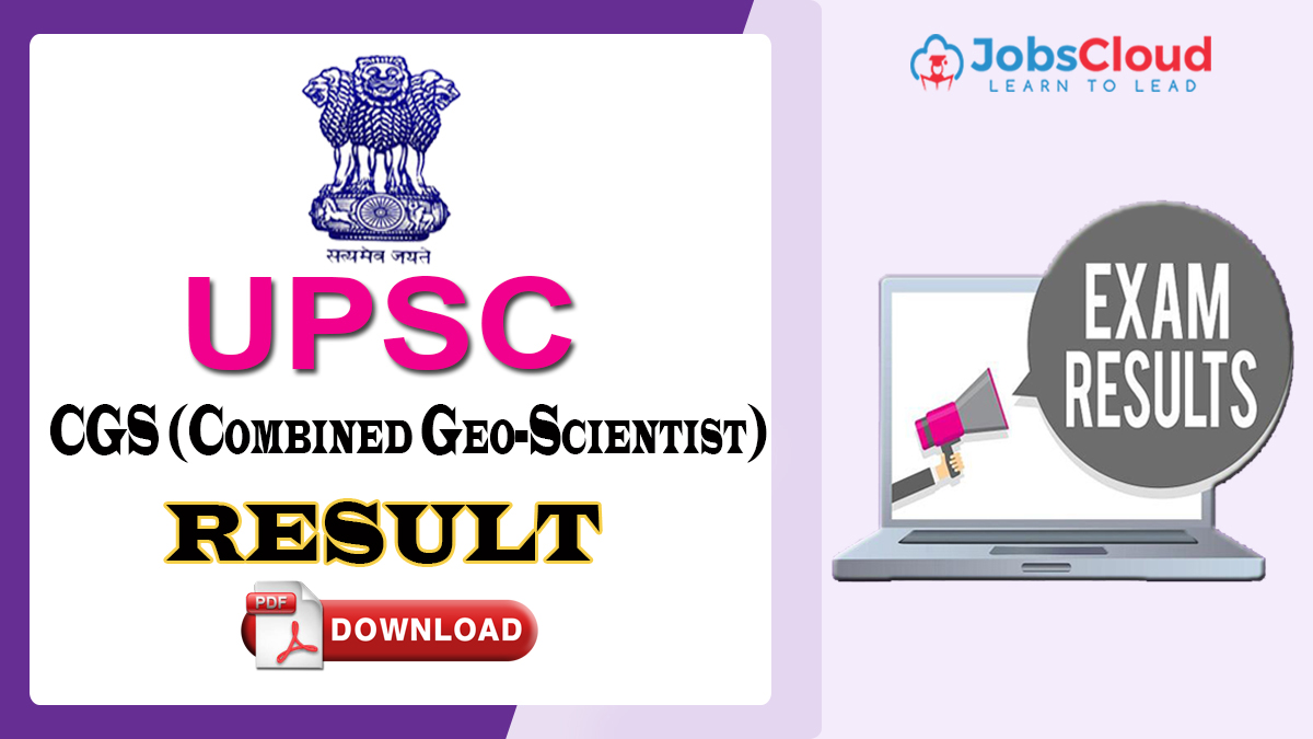 UPSC CGS Mains Result 2024 Declared: Check Result Now
