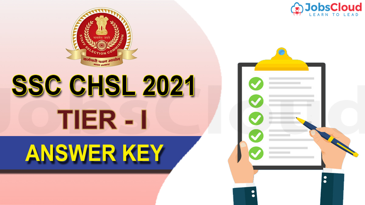 SSC CHSL 2021 Tier-I Answer key Released – Check Now